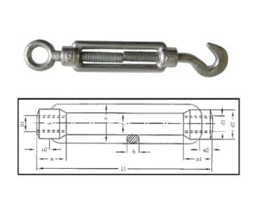 DIN1480 TURNBUCKLES HOOK&HOOK/HOOK&EYE/ EYE&EYE