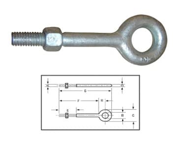 Regular Nut Eye Bolts G-291